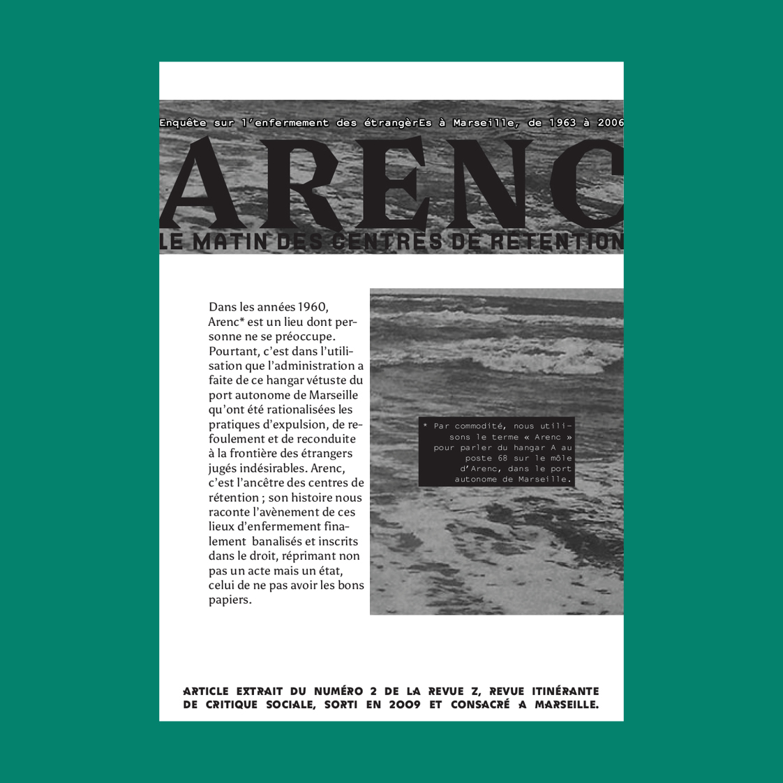 Arenc, le matin des centres de rétention